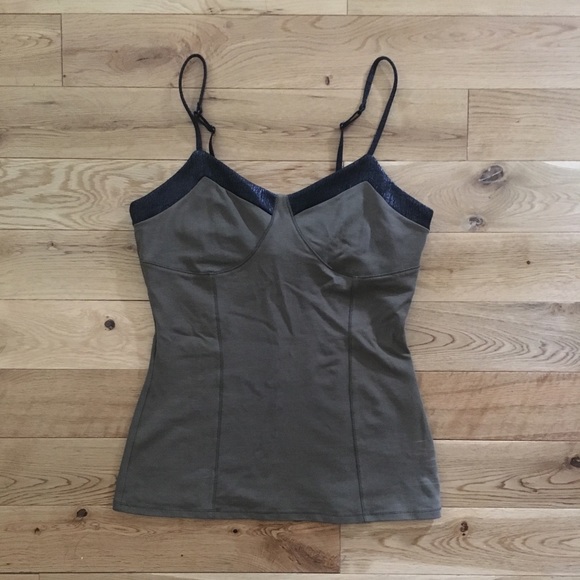 !! SOLD !! Express faux leather trimmed tank - Picture 2 of 8
